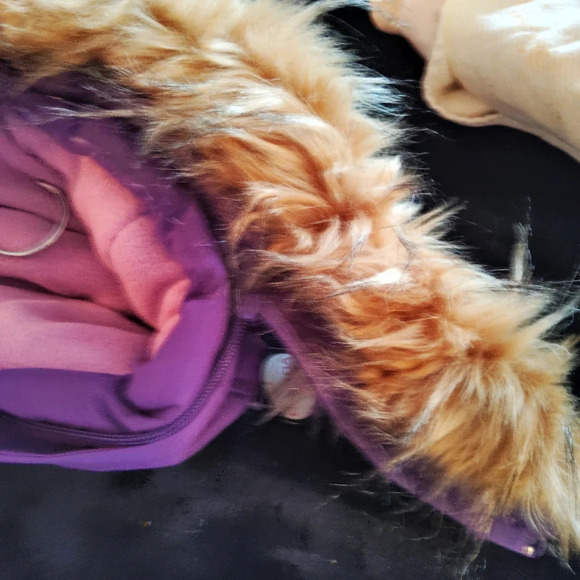 NWT INFANT 3/6 MONTHS PURPLE WITH FUR REMOVABLE HOOD SNOWSUIT CANADA WEATHERGEAR - Picture 5 of 7